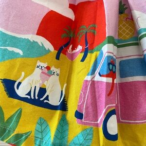 Mini Boden Fun Printed Scene Skirt Size 11/12.